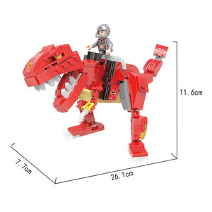 COGO 3 en 1 Jouets éducatifs pour enfants, robot dinosaure, camion, blocs <span class=keywords><strong>de</strong></span> construction transformables - Product Image 3