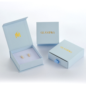 GALMPKG Custom Light Blue Jewelry <b>Box</b> Cardboard Bracelet Necklace Packaging Drawer Jewelry <b>Box</b> Jewelry Packaging <b>Box</b> - Product Image 6