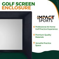 Kit Completo de Simulador de Golf Impact Sport - Modelo IMP005 - Incluye Pantalla de Impacto, Estructura de Acero y Sistema de Bungee