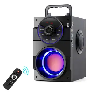 Doovofull — haut-parleur Unique Portable sans fil, pour fête intérieure et extérieure, Support de téléphone, lecteur MP3, chariot