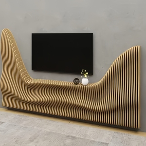 Estante de Pared Creativo de Madera para TV, Soporte de Exhibición, Estante de Almacenamiento, Duradero para el Hogar, Hotel, Apartamento, Casa de Huéspedes - Product Image 3