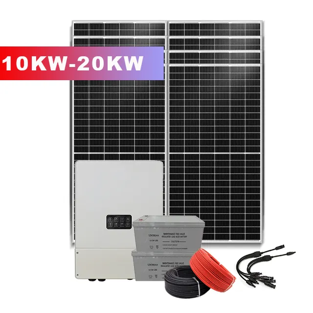 Design 10kw 20KW 30KW 36KW 25Kw Solar Panel System Roof Optional the PV 5BB poly solar panel or mono solar panel