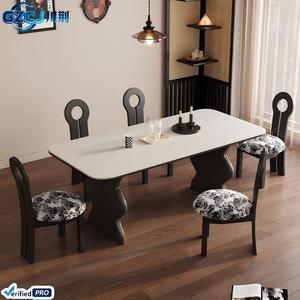 <span class=keywords><strong>Tavolo</strong></span> da Pranzo Moderno e Minimalista <span class=keywords><strong>per</strong></span> Soggiorno e Hotel, Design Creativo con Gambe <span class=keywords><strong>in</strong></span> <span class=keywords><strong>Legno</strong></span> e Piano <span class=keywords><strong>in</strong></span> Pietra <span class=keywords><strong>per</strong></span> Ristorante - Product Image 4