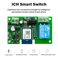 Módulo de Relé de Pulso Remoto RF433 para Puerta de Garaje Inteligente WIFI Tuya de 4 Canales, Interruptor de Motor de Acceso Eléctrico AC/DC 7-32V/85-250V