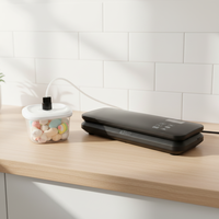 Mini scelleuse sous vide électrique domestique entièrement automatique, à poser sur table, avec bouton tactile, coupe-sac intégré, capacité 35 ml