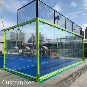 รั้วสนามแพเดิลกลางแจ้งป้อง<span class=keywords><strong>กัน</strong></span>รัง<span class=keywords><strong>สี</strong></span>ยูวี อายุการใช้งานยาวนาน พร้อมสี RAL ที่ปรับแต่งได้ สำหรับโรงเรียนและสวนสาธารณะ - Product Image 1