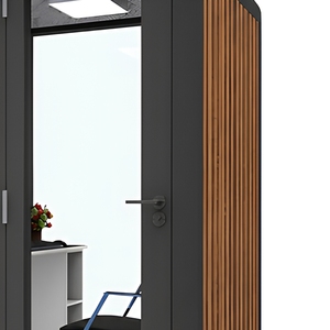 Cabine insonorisée pour bureau, cabine d'interview pour une seule personne, cabine d'interview vidéo pour le <span class=keywords><strong>recrutement</strong></span> RH, <span class=keywords><strong>recrutement</strong></span> à distance - Product Image 5