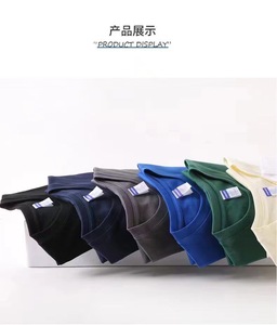 Thả Vai 260g Vòng cổ tinh khiết bông T-Shirt nam giới và phụ nữ lỏng lẻo bán buôn nặng giải phóng mặt bằng <span class=keywords><strong>k</strong></span>ích thước lớn mù<span class=keywords><strong>a</strong></span> hè quần áo - Product Image 5