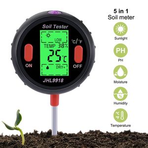 <span class=keywords><strong>Meilleur</strong></span> Ph-mètre numérique 5 en 1 pour sol Affichage LCD professionnel Température <span class=keywords><strong>Humidité</strong></span> Lumière du soleil Ph Plantes de jardin <span class=keywords><strong>Testeur</strong></span> de sol - Product Image 2
