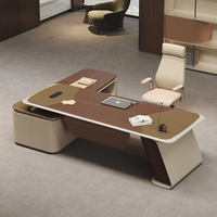Bureau de luxe pour cadres, design de PDG, bureau de direction moderne, bureau de direction de haute qualité à densité moyenne