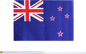 Bandera de Mano Redonda de Nueva Zelanda, Mini Bandera Nacional de Nueva Zelanda, Bandera de Mano con Asta - Product Image 2