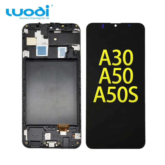 Mobile Phone Lcd for samsung A30 A50 A50S Replacement Display with Frame Original Incell Oled Combo Celular