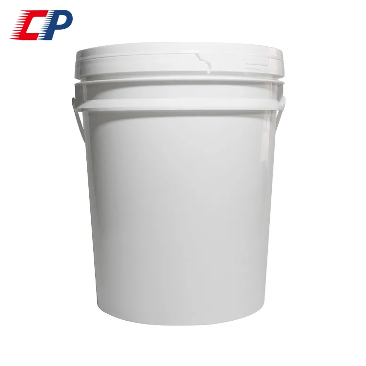 Harga grosir bahan food grade 18 liter 20 liter cat ember plastik dengan tutup dan pegangan