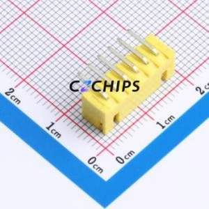 A254F2W1-2H6P12 Wire-to-Board Pin Header Bent Lead Through Hole,P=2.5mm Connector 1x6P 2.5mm Right Angle Insert XH - Product Image 2