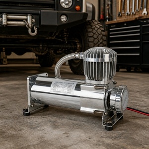 Compressore per Sospensioni Pneumatiche 12V 24V 150PSI in Metallo Resistente con Tubo Intrecciato per Auto, Camion, Camper, Pullman - Product Image 6