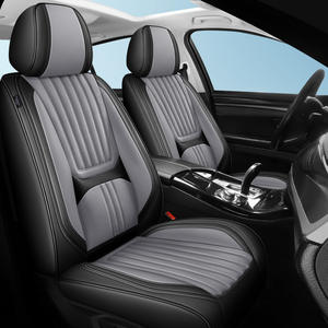Housse de <span class=keywords><strong>siège</strong></span> de voiture universelle 5 places en cuir PU et nappa avec ajustement OLIVER pour une utilisation en toutes saisons - Product Image 3