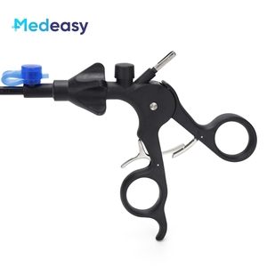 Laparoskopik instrumen operasi gunting tang genggam 5mm x 330mm dengan kunci instrumen bedah laparoskopik - Product Image 5