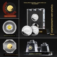 Ornements personnalisés en quartz transparent, trophées haut de gamme sculptés sur mesure, artisanat en cristal sur mesure pour événements d'entreprise et commémorations d'anniversaire
