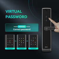 LEELEN Serrure de porte coulissante sans clé Serrure de porte intelligente tactile à télécommande pour porte d'entrée