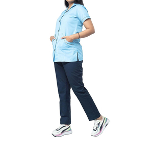 Nueva Llegada: Uniformes Médicos de Color Sólido para Hombre, Uniformes de Hospital Ligeros con MOQ Bajo para Uniformes Médicos - Product Image 2