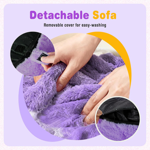 工場直販 キッズ用ナス型ビーンバッグチェア 幼児用読書用快適ソファ B2B OEM/ODM 卸売 - Product Image 6