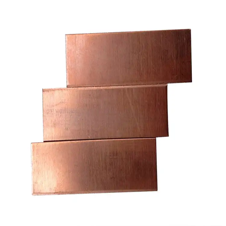Cathodes en cuivre électrolytique 99.99% de haute pureté, feuille de cuivre C10100 de 3mm