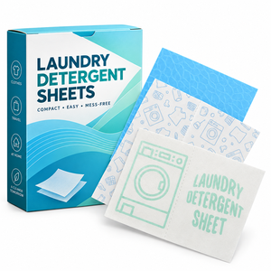 Plant Based Laundry Detergent Sheets Gentle Formula Laundry Tables for Daily Fabric Washing - Product Image 1