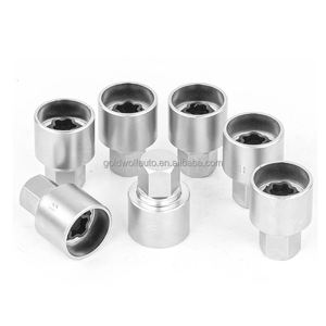 Nouvelle douille à <span class=keywords><strong>clé</strong></span> <span class=keywords><strong>antivol</strong></span> pour <span class=keywords><strong>écrou</strong></span>s de roue de voiture, en acier, hexagonale 17 mm - Product Image 3