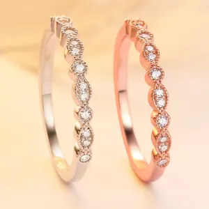 Tonglin TL-227 925 sterling silver Women ring gift lace micro-inlaid zircon hot sale style silver jewelry