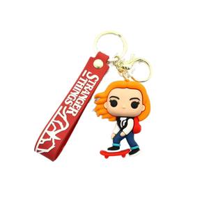 Nuovo Portachiavi Stranger Things con Fiore Mangia-Uomo, Bambola di Eleven e <span class=keywords><strong>Dustin</strong></span>, Ciondolo Fatto a Mano, Regalo - Product Image 5