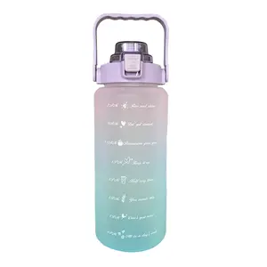 2l Motiverende Waterfles Botella De Agua Motivacional Kleur Verschonen Cups Termos De Agua Gym Waterflessen