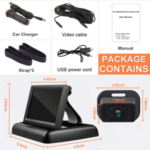 2025 New Amazon Hot Bán 4.3inch HD Vision bé xe màn hình trở lại ghế máy ảnh cho trẻ sơ sinh - Product Image 6