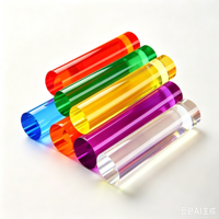 Tiges acryliques transparentes en vrac, usinage CNC OEM, pièces murales personnalisées pour guides de lumière architecturaux