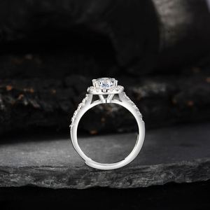 1ct Diamond Zircon Sparkling Open <b>Adjustable</b> Wedding Engagement <b>Ring</b> Non-Fade Bridal Finger <b>Ring</b> Wedding Jewelry - Product Image 4