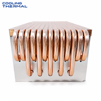 Tube thermique en cuivre pour refroidisseur IGBT, mèche sinterisée intégrée avec plaque en aluminium pour le refroidissement des modules d'alimentation d'onduleurs OEM
