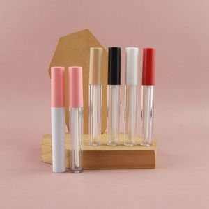 Minimalist Round <b>Lip</b> Gloss Tube 3ml Clear Plastic Empty Bottle For DIY Makeup Packaging - Product Image 1
