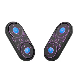 Q8 Colorful Backlit Voice IR Learning Air Mouse Remote Control Small Size Big Buttons