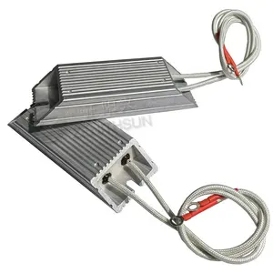 Resistencia de cable enrollado de aluminio para frenado, se puede usar con dispositivo de refrigeración, 40W-150W