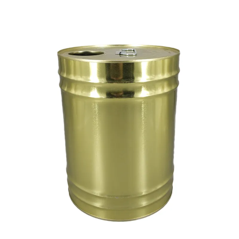 Baril d'essence chimique en métal de 5 gallons personnalisé avec poignée en métal baril en étain de 20L 25L seau en métal à tête fermée