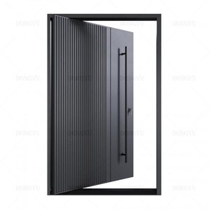 Puerta Pivotante Exterior de Aluminio Fundido Tallado en Acero Inoxidable <span class=keywords><strong>Jordan</strong></span>, Moderna y Segura para Proyectos de Hoteles y Villas - Product Image 5