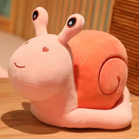 Coussin en peluche super doux en forme d'escargot, poupée kawaii, coussin de canapé, jouet en peluche pour enfants, cadeau
