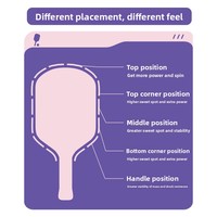 Accessoires de poids pour raquette de pickleball Newchance Professional avec bloc d'équilibrage et bandes de poids personnalisées à clipser