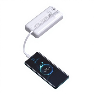 Batterie externe CHINOE/CNCE 20000mAh avec affichage LED, chargeur, station de recharge, 2 câbles de charge pour téléphone - Product Image 3