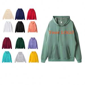 French Terry Cropped Hoodie High Quality Cotton Customize Hoodies With Your Logo - Product Image 1