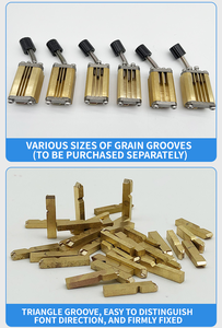 Kim loại ngày hết hạn ký tự vật liệu đồng thau bảng chữ cái chữ phông chữ cho mã hóa máy in - Product Image 6