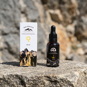 PakShilajit 30ML Gotas Líquidas de Shilajit para Adultos, Ácido Fúlvico y Húmico, Extremadamente Potente, de Origen Orgánico, de las Montañas del Himalaya a 18000 Pies de Altura - Product Image 1