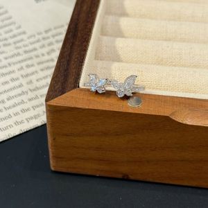 Anillo de Joyería Fina Dylam con Diseño Moderno, Plata 925, Moissanita D VVS1, Mariposas, Ajustable, para Mujer - Product Image 4