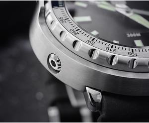 Montre de plongée pour homme en boîtier en étain, automatique, saphir, super lumineuse, résistante à l'eau 300 m, montre-bracelet à quartz solaire - Product Image 5