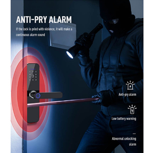 Doorplus wifi thông minh khóa cửa tuya app điều khiển từ xa vân tay RFID Door Handle đối với gỗ nhôm cửa đám mây lưu trữ dữ liệu - Product Image 2