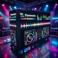 Layar Panggung Lipat HD Portabel Tahan Air untuk Luar Ruangan, LED DJ Booth, dengan HDR 1000:1, Khusus untuk Disko Klub Malam